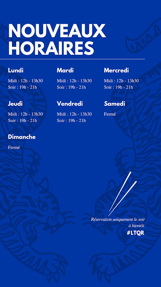 Le Tigre qui Riz - Menu Image 2